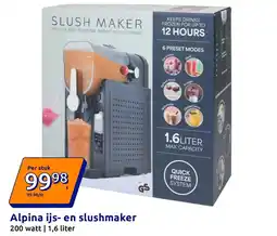 Action Alpina ijs- en slushmaker aanbieding