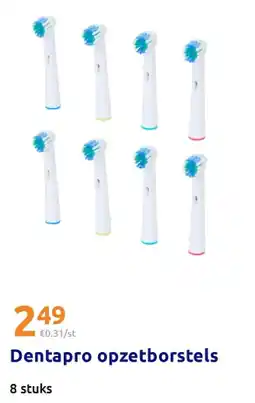 Action Dentapro opzetborstels aanbieding