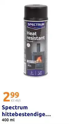 Action Spectrum hittebestendige spuitverf mat zwart aanbieding
