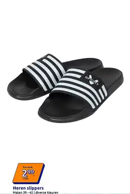 Action Heren slippers aanbieding