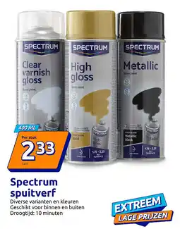 Action Spectrum spuitverf aanbieding