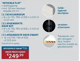Zelfbouwmarkt Invisible Flat aanbieding