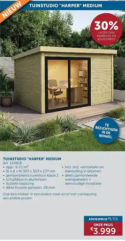 Zelfbouwmarkt TUINSTUDIO "HARPER" MEDIUM aanbieding
