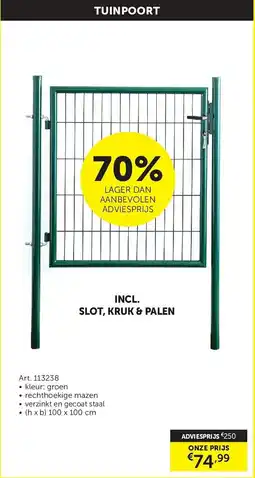 Zelfbouwmarkt Tuinpoort aanbieding