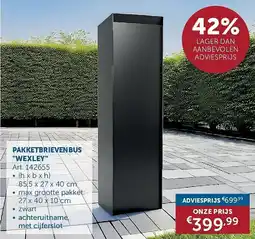 Zelfbouwmarkt Pakketbrievenbus "Wexley" aanbieding
