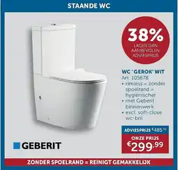 Zelfbouwmarkt WC gerok wit aanbieding