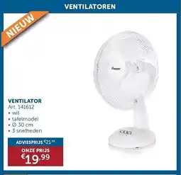 Zelfbouwmarkt Ventilator aanbieding