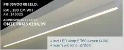 Zelfbouwmarkt Rail wit aanbieding