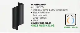 Zelfbouwmarkt Wandlamp aanbieding