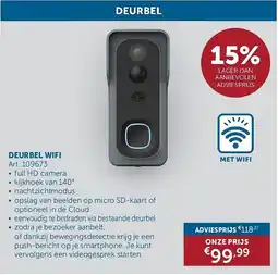 Zelfbouwmarkt Deurbel wifi aanbieding