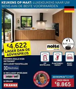 Zelfbouwmarkt Keuken zoals hier getoond inclusief toestellen aanbieding