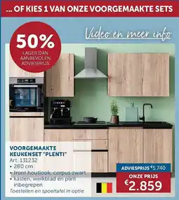 Zelfbouwmarkt Voorgemaakte keukenset plenti aanbieding