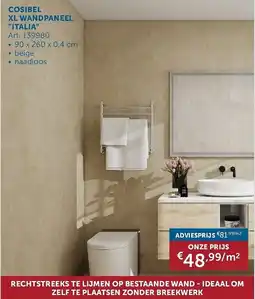 Zelfbouwmarkt Cosibel XL wandpaneel italia aanbieding
