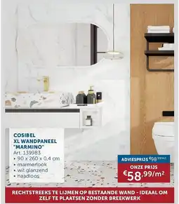 Zelfbouwmarkt Cosibel XL wandpaneel marmino aanbieding
