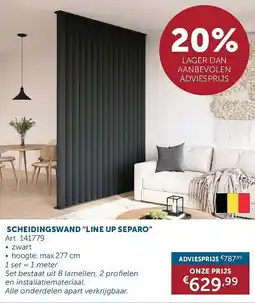 Zelfbouwmarkt Scheidingswand line up separo aanbieding