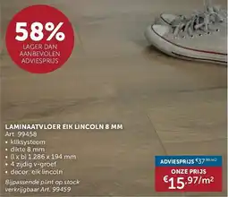 Zelfbouwmarkt Laminaatvloer eik lincoln aanbieding