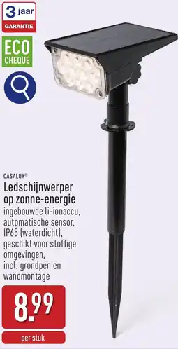 ALDI Casalux Ledschijnwerper op zonne-energie aanbieding