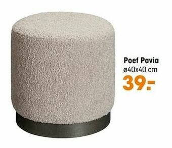 Kwantum Poef pavia aanbieding