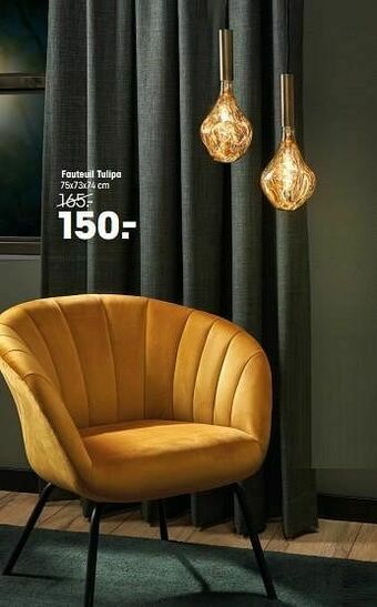 Kwantum Fauteuil tulipa aanbieding