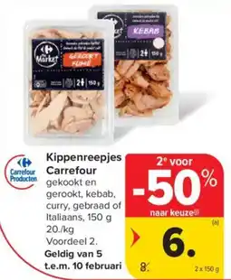 Carrefour Kippenreepjes carrefour aanbieding