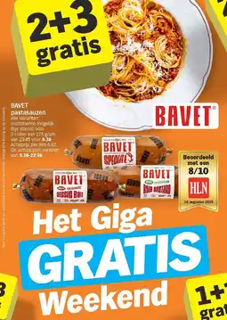 Albert Heijn Bavet pastasauzen aanbieding