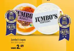 Jumbo Jumbo's tapas aanbieding
