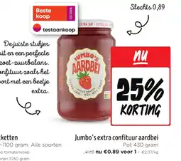 Jumbo Jumbo's extra confituur aardbei aanbieding