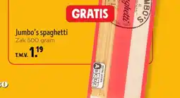 Jumbo Jumbo's spaghetti aanbieding