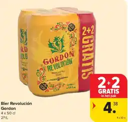 Carrefour Bier Revolución Gordon aanbieding
