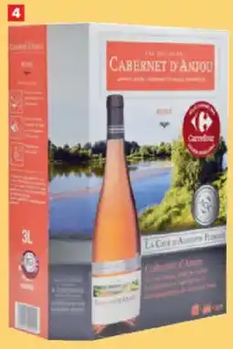 Carrefour Frankrijk Loire La Cave d'Augustin Florent Cabernet d'Anjou aanbieding