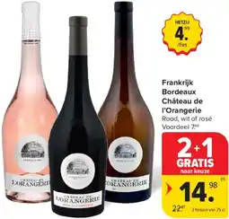 Carrefour Frankrijk Bordeaux Château de I'Orangerie aanbieding