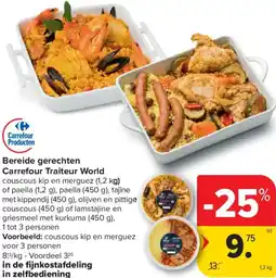 Carrefour Bereide gerechten Carrefour Traiteur World aanbieding