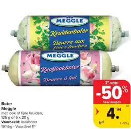 Carrefour Boter Meggle aanbieding