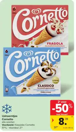 Carrefour IJshoorntjes Cornetto aanbieding