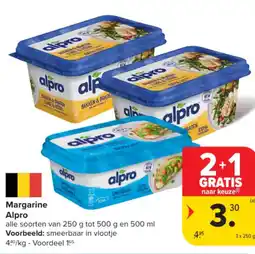 Carrefour Margarine Alpro aanbieding