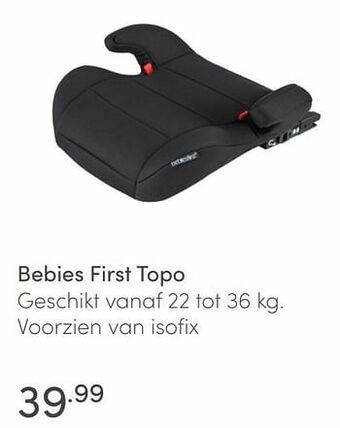 Baby & Tiener Bebies first topo aanbieding
