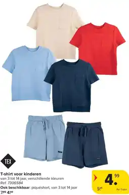 Carrefour Tex T-shirt voor kinderen aanbieding
