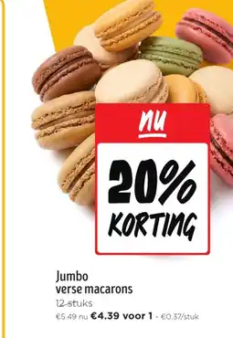 Jumbo Jumbo verse macarons aanbieding