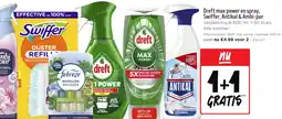 Jumbo Dreft max power en spray, Swiffer, Antikal & Ambi-pur aanbieding