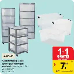 Carrefour Home Assortiment plastic opbergoplossingen aanbieding