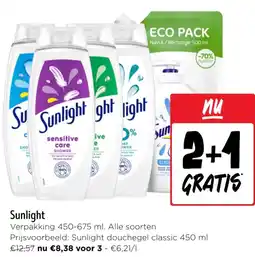 Jumbo Sunlight douchegel classic aanbieding