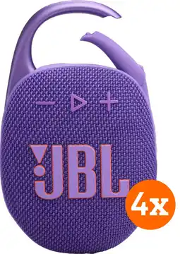 Coolblue JBL Clip 5 Mauve Lot de 4 aanbieding