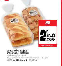 Jumbo Jumbo melkbroodjes en melkbroodjes chocolade aanbieding