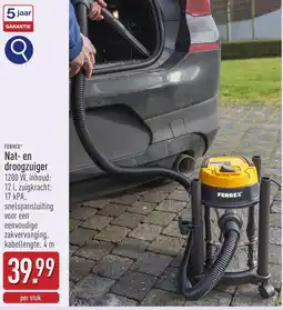 ALDI Ferrex nat en droogzuiger aanbieding