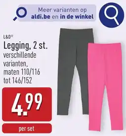 ALDI L&D legging aanbieding