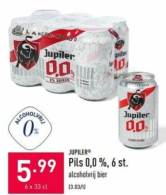 ALDI Jupiler pils 0,0 % aanbieding