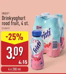 ALDI Fristi Drinkyoghurt rood fruit aanbieding