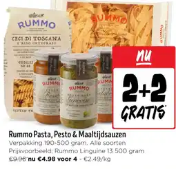 Jumbo Rummo Pasta, Pesto & Maaltijdsauzen aanbieding