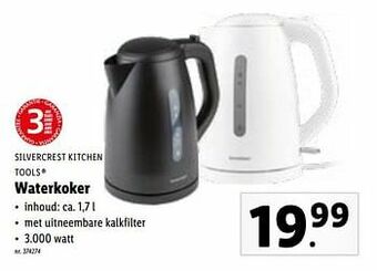 Lidl Silvercrest kitchen tools waterkoker aanbieding
