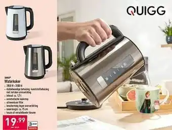 ALDI Quigg waterkoker aanbieding